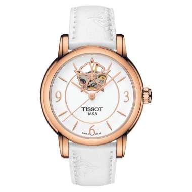 Jam Tangan Wanita Tissot Lady Heart Powermatic 80 35mm T-Lady T050.207.37.017.04 White Dial White Le
