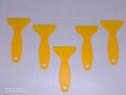 MIC KENT Scraper Alat Bantu Pasang Sticker Kaca Film [Kecil] KUNING