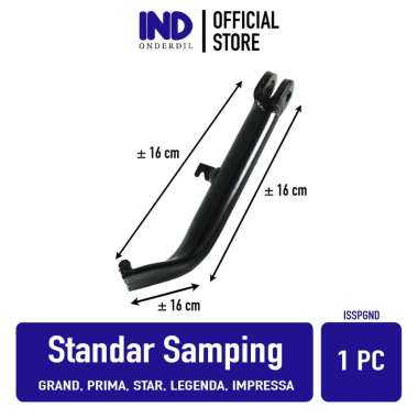 IND Onderdil Standar Jagang Samping Motor for Honda Astrea Grand/ Prima/ Star HItam