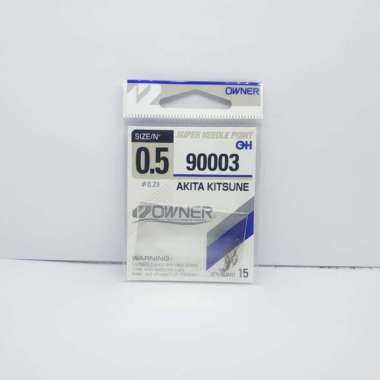 Owner Kail Pancing Akitakitsune Tanpa Lubang [No 0.5] - BB020005 white