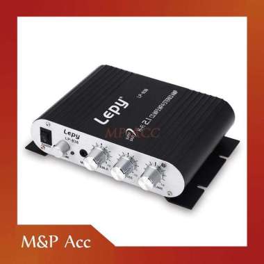 MURAH HiFi Stereo Audio Amplifier Treble Bass Booster Speaker Mobil