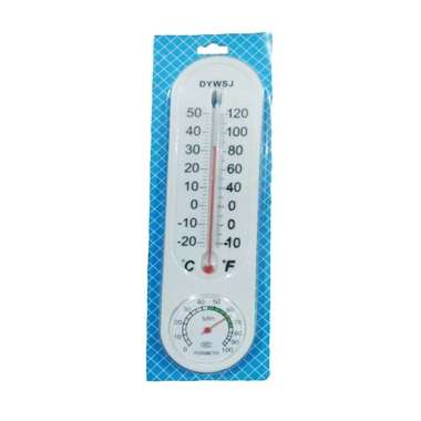Umum Thermometer Alat pengukur Suhu Ruangan Hygrometer Analog 9Inch