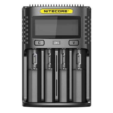 Nitecore Intelligent USB Charger Baterai 4 Slot Li-ion NiMH - UM4 - Bl