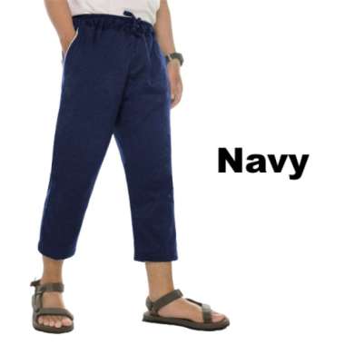 Afkar Clothes AKIO Celana Sirwal 7/8 - Celana Casual Training Pria XXXL Navy