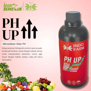 INDO FARM - PH UP 500ml / Larutan Penaik pH Air Hidroponik