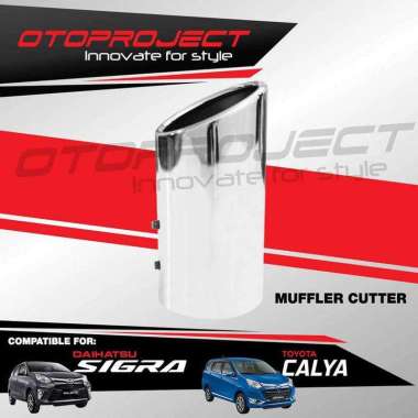 Muffler Toyota Calya Chrome Buntut Knalpot Muffler Cutter Toyota Calya