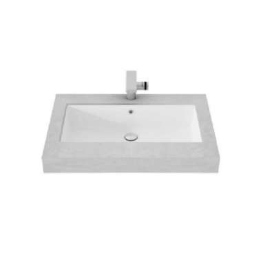 TOTO Wastafel LW 595 J WHITE complite set keran dingin