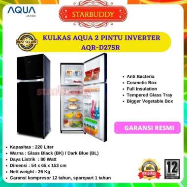 Kulkas 2 Pintu AQUA AQR-D275R Inverter-Jabodetabek