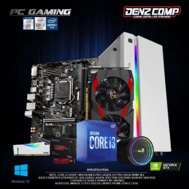 PC GAMING - INTEL CORE I3 10105F (GTX1050TI 4GB) RAM 16GB SSD 256GB