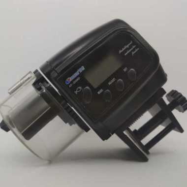 Auto Feeder Fish Aquarium Kolam Mesin Pemberi Makan Ikan Otomatis AB02701 Black Hitam