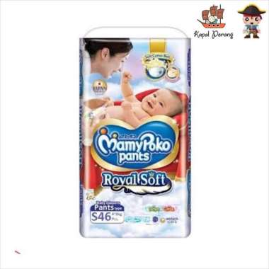 MamyPoko Pants Royal Soft Popok Bayi [Size S/ 46 Pcs]