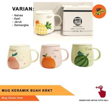 MUG KERAMIK BUAH KRKT - Mug Gelas Hias Makassar