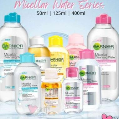 [PROMO] Garnier Micellar Water Series 50 | 125 | 400ml Pink 125ml
