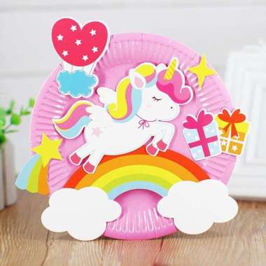 Mainan DIY Tempelan Piring Karakter Unik Education Untuk Anak 007