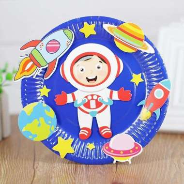 Mainan DIY Tempelan Piring Karakter Unik Education Untuk Anak 009