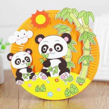 Mainan DIY Tempelan Piring Karakter Unik Education Untuk Anak 002