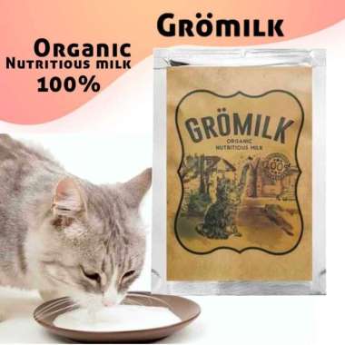 Susu Kucing Organik Gromilk Cat untuk kitten dan dewasa sachet 100 g