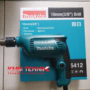 MAKITA MESIN BOR BESI 6412 REVERSIBLE 10MM HAND DRILL KAYU BOLAK BALIK