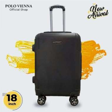 Koper Kabin 18 inch Polo Tas Cabin Size Mini Murah Roda 4 Fiber Kecil