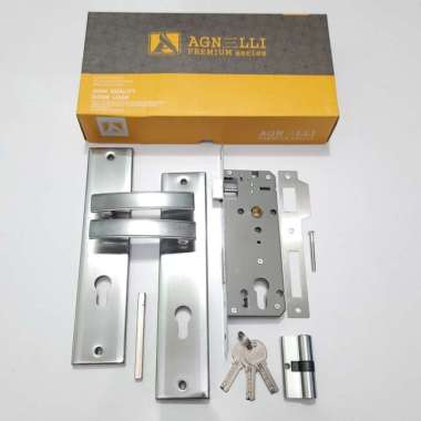 Handle pintu + Kunci Pintu Asli 25cm KOMPLIT / Gagang Tarikan Rumah TERBAIK