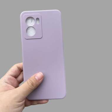 Soft Case Realme Narzo 50 5G Silikon Candy Macaron Bludru Ungu