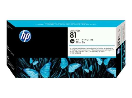 HP 81 Black Printhead and Printhead Cleaner C4950A