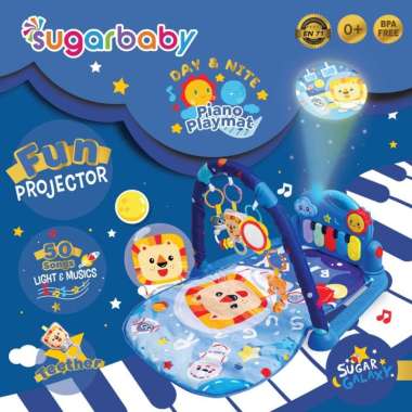 SUGAR BABY DAY & NITE PIANO PLAYMAT SUGAR GALAXY