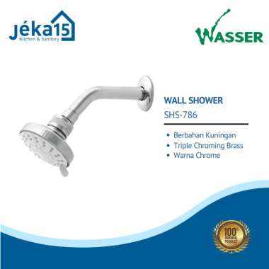 Wall Shower WASSER | Head Shower Set | Shower Tembok | SHS-786