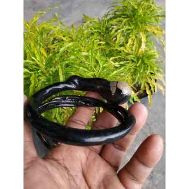 gelang AKAR BAHAR HITAM BONGGOL HK 57 HITAM