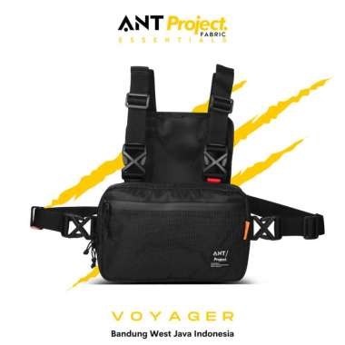 ANT PROJECT - Tas Dada Tactical VOYAGER Hitam - Chest Bag Waterfroop