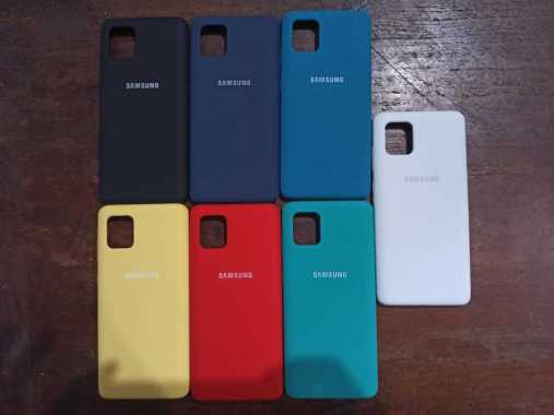 Samsung Silicone Full Cover Soft Case for Samsung Note 10 Lite - Orange Samsung Galaxy Note 10 Lite
