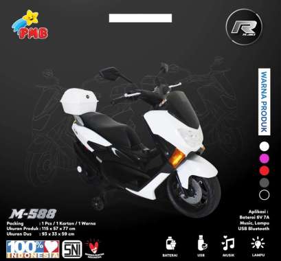 Mainan Anak Motor Aki Model Yamaha Nmax PMB M588 RAID N-max N Max