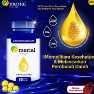 ORIGINAL 100% Merial Fish Oil Original Minyak Ikan Extrak Pinus Merah Red Pine Korea