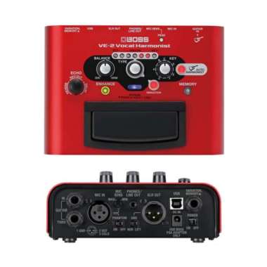Boss VE 2 Vocal Harmonist / Effect vocal / Efek Vokal Red