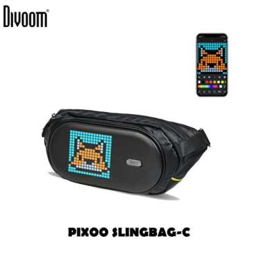 DIVOOM PIXOO SLINGBAG-C - Customizable Pixel Art LED Display Sling Bag