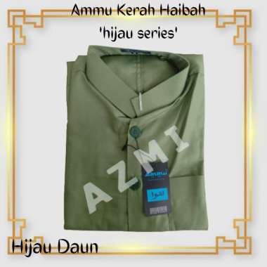 Promo Baju Koko Ammu Dewasa Original Hijau Daun Termurah!!! M