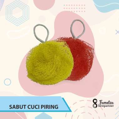 Spons Sabut Jaring Cuci Piring Warna Random