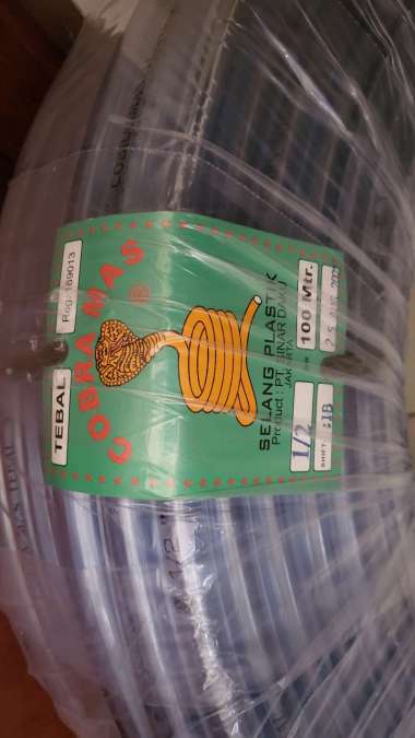 Selang Plastik Tebal ID 1/2 Cobra Mas