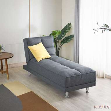 Sofa Bed - Sofa Minimalis - Sofa Murah - Sofa Bed Nazam - LIVIEN AQUA BLUE