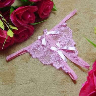 Pakaian Dalam girl sexy Lace ladies temptation open crotch G string