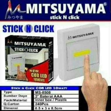 Lampu Emergency Stick N Click Mitsuyama Portable Nyala Terang Multicolor