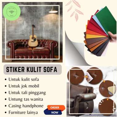 STIKER KULIT SOFA LANGSUNG TEMPEL Stiker Kulit Sofa Furnitur 20 X 120 CM - Sticker Leather Repair Pa