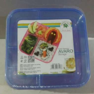 Kotak Makan/ Ompreng / Lunch Box sekat 5 sekat- Avaro 7553 (Green Leaf