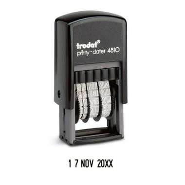 Stationery Date Stamp Stempel Tanggal Besar Huruf Cetakan Jelas