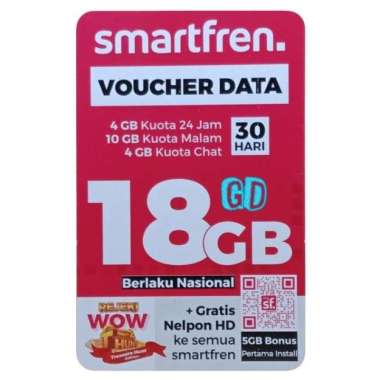 Voucher SmartFren 18GB