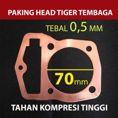 Paking Tembaga Head Tiger Bore up 70 mili Perpak Kop Tembaga Tiger