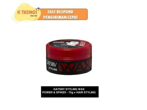 GATSBY Styling Wax Power & Spikes Styling Rambut