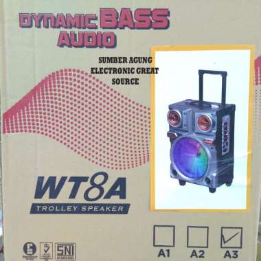 Speaker Koper Niko WT8A Trolley Speaker A3 Dynamic Bass Audio