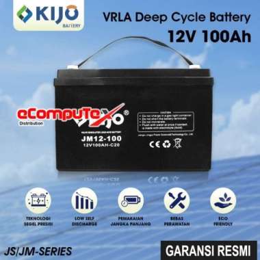 BATERAI UPS VRLA 12V100AH KIJO / BATTERY AKI KERING 12 VOLT100 AH ACCU