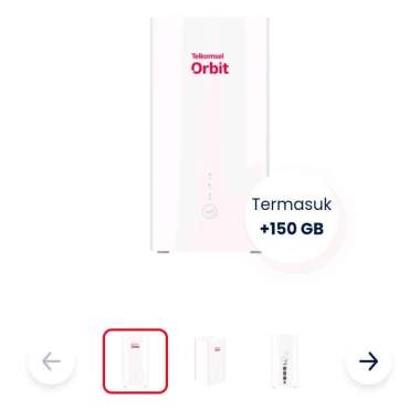 MaxH1 Modem Telkomsel Orbit MAX H1 150 GB PUTIH